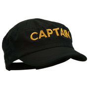 Captain Embroidered Enzyme Army Cap