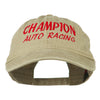 Champion Auto Racing Embroidered Washed Cap