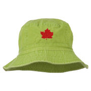 Canada Maple Leaf Embroidered Bucket Hat