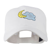 Halloween Cloud and Moon Embroidered Cap