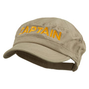 Captain Embroidered Enzyme Army Cap