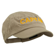 Captain Embroidered Enzyme Army Cap