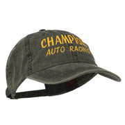 Champion Auto Racing Embroidered Washed Cap