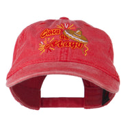 Cinco De Mayo Embroidered Washed Cap