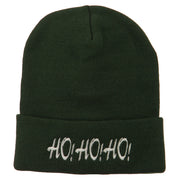 Christmas Letter Ho Ho Ho Embroidered Beanie