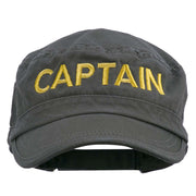 Captain Embroidered Enzyme Army Cap