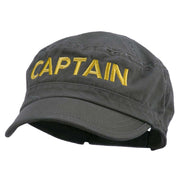 Captain Embroidered Enzyme Army Cap