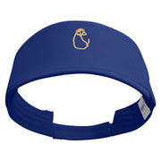 Golden Dog Back View Embroidered Brushed Cotton Sun visor - Royal OSFM