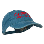 Champion Auto Racing Embroidered Washed Cap