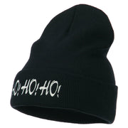 Christmas Letter Ho Ho Ho Embroidered Beanie