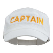 Captain Embroidered Enzyme Army Cap