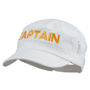 Captain Embroidered Enzyme Army Cap