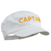 Captain Embroidered Enzyme Army Cap