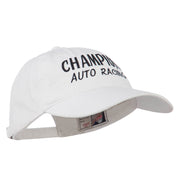 Champion Auto Racing Embroidered Washed Cap