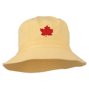 Canada Maple Leaf Embroidered Bucket Hat