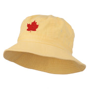 Canada Maple Leaf Embroidered Bucket Hat