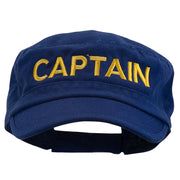 Captain Embroidered Enzyme Army Cap