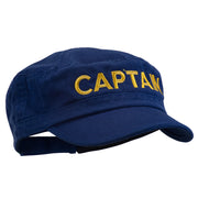 Captain Embroidered Enzyme Army Cap