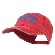 Champion Auto Racing Embroidered Washed Cap