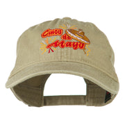 Cinco De Mayo Embroidered Washed Cap