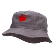 Canada Maple Leaf Embroidered Bucket Hat