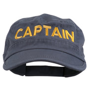 Captain Embroidered Enzyme Army Cap