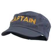 Captain Embroidered Enzyme Army Cap