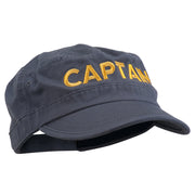 Captain Embroidered Enzyme Army Cap