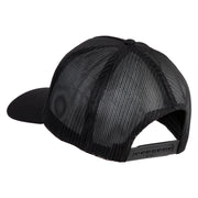 USS Yorktown CV 10 Blue Patched Solid Cotton Twill 5 panel Mesh Back Cap - Black OSFM