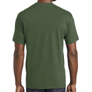 Dachshund Head Logo Graphic Design Men's Big Size Fan Favorite Crew Neck Tee Shirt - Olive XS