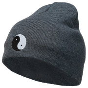 Chinese Yin Yang Symbol Embroidered Short Beanie