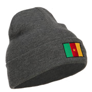 Cameroon Flag Embroidered Beanie