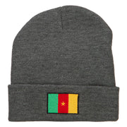 Cameroon Flag Embroidered Beanie