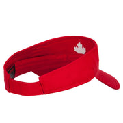 Canada Logo Maple Leaf Embroidered Cotton Sun Visor