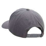 Lineal Dog and Cat Embroidered Solid Cotton Twill Prostyle Cap