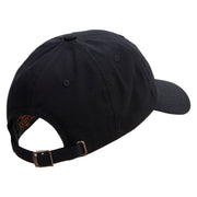 Navy Anchor Veteran Unstructured Low Profile 6 panel Cotton Cap - Black OSFM