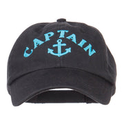 Captain Anchor Logo Embroidered Pet Spun Cap