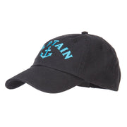 Captain Anchor Logo Embroidered Pet Spun Cap