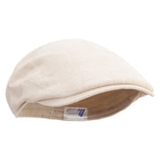 I'm On Fire Embroidered Men's Linen Ivy Cap - Khaki S-M