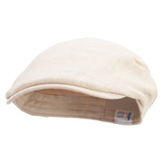 I'm On Fire Embroidered Men's Linen Ivy Cap - Khaki S-M