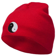 Chinese Yin Yang Symbol Embroidered Short Beanie