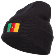 Cameroon Flag Embroidered Beanie