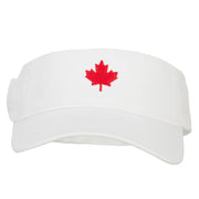 Canada Logo Maple Leaf Embroidered Cotton Sun Visor