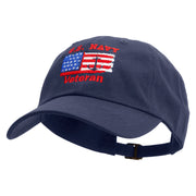 Navy Anchor Veteran Unstructured Low Profile 6 panel Cotton Cap - Navy OSFM