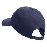 Navy Anchor Veteran Unstructured Low Profile 6 panel Cotton Cap - Navy OSFM