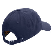 Navy Anchor Veteran Unstructured Low Profile 6 panel Cotton Cap - Navy OSFM