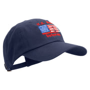 Navy Anchor Veteran Unstructured Low Profile 6 panel Cotton Cap - Navy OSFM