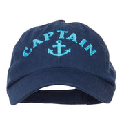 Captain Anchor Logo Embroidered Pet Spun Cap