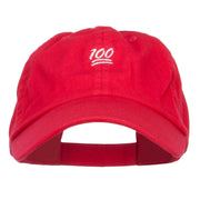 Mini 100 Percent Embroidered Low Cap