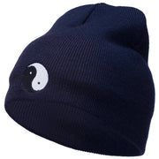 Chinese Yin Yang Symbol Embroidered Short Beanie